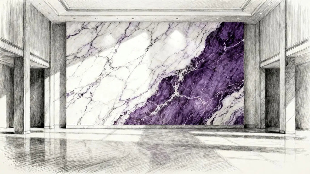 A comprehensive guide to Calacatta Viola marble for your next design project