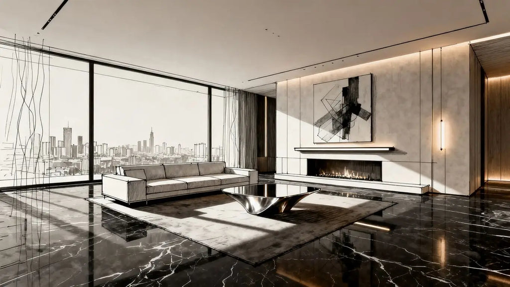 A comprehensive guide to using Nero Marquina marble in luxury interior design