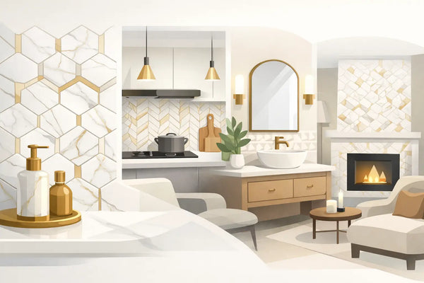 Where Calacatta Gold Mosaic Works Best at Home