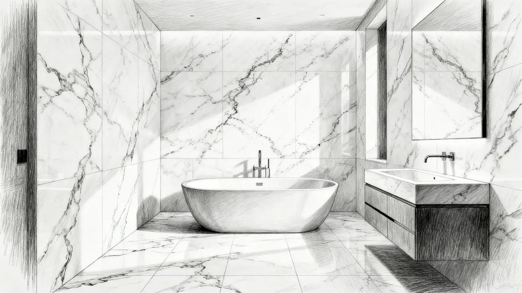 Elevate Your Space: Statuary White Marble for Premium Bathroom Designs
