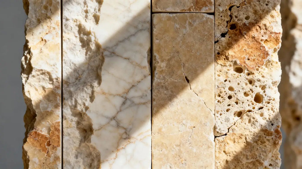 Elevate Your Design with Split Faced Marble and Travertine Tiles