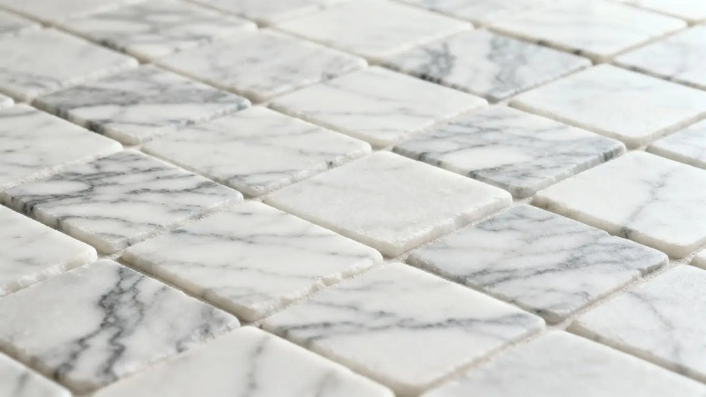 Elevate Your Space with Tumbled Carrara White Marble: Timeless Elegance for Every Room
