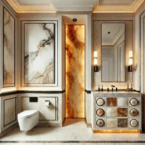 Elevating Your Space with Marble, Onyx, and Travertine Accents