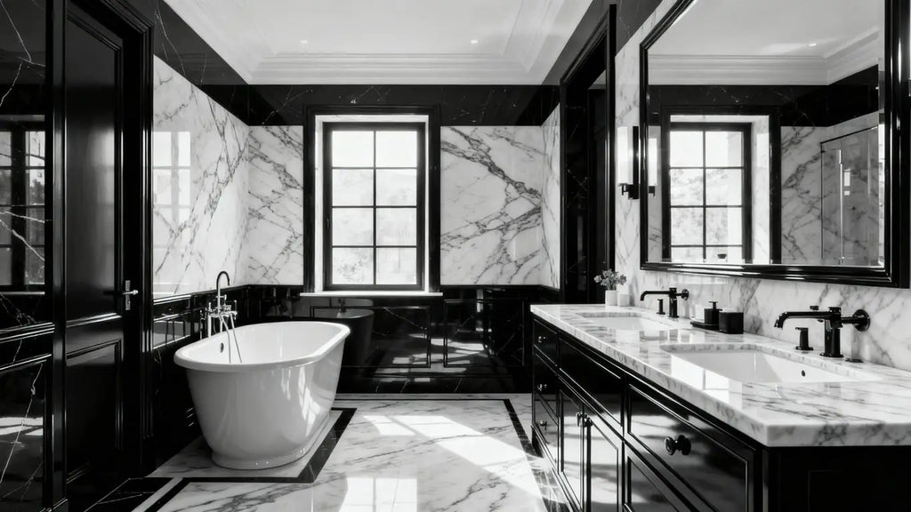 Embrace Timeless Elegance: Mastering the Art of Black and White Bathrooms