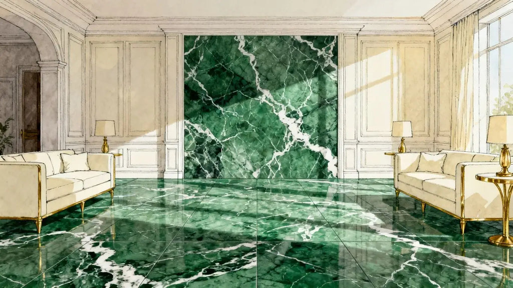 Empress Green 12X24 marble: Design ideas, applications, care, and ordering guide