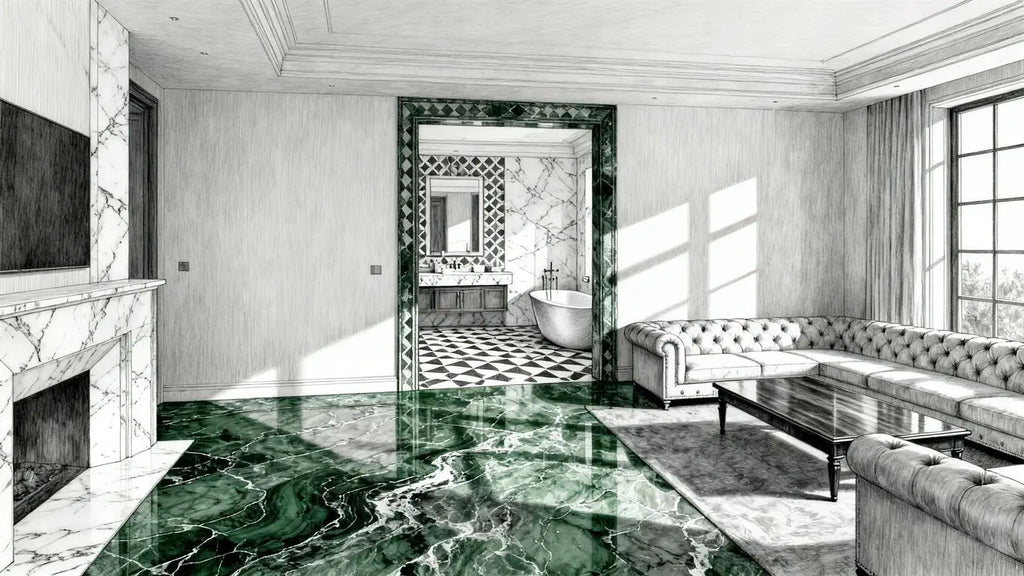 Empress green 18X18 marble: A buying and design guide for luxury interiors