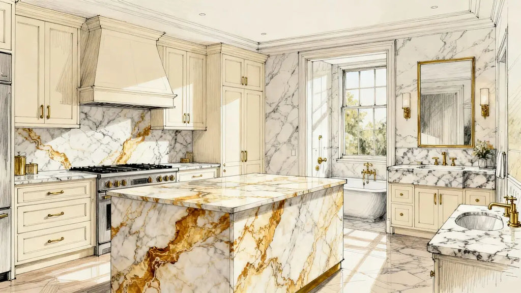 Encimeras de cuarzo Silestone Calacatta Gold: Diseño, rendimiento y guía de compra