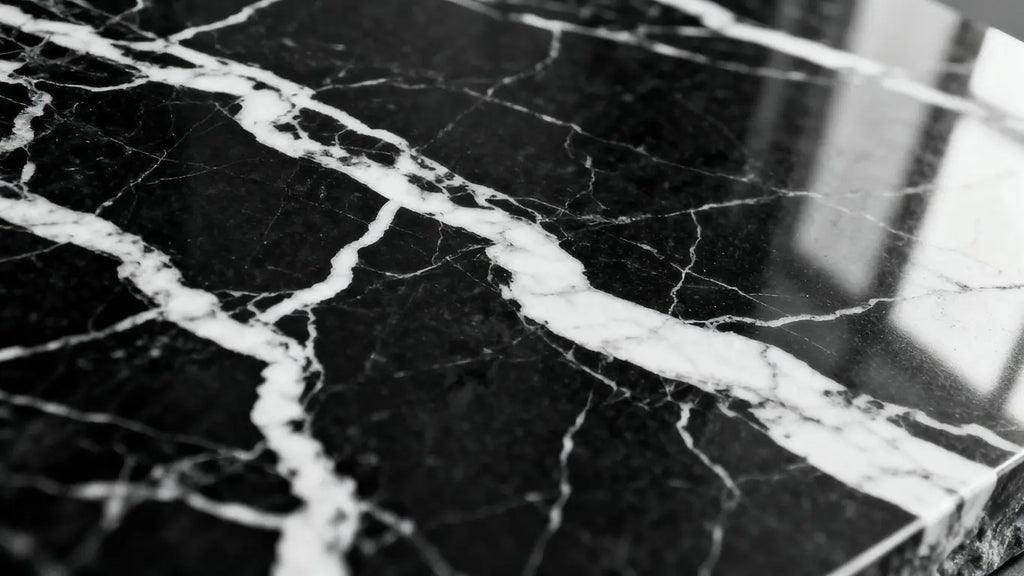 Exploring the Elegance of Black and White Vein Nero Marquina Marble