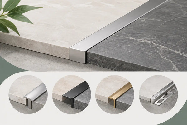 Tile Transition Profiles for a Finished Stone Edge
