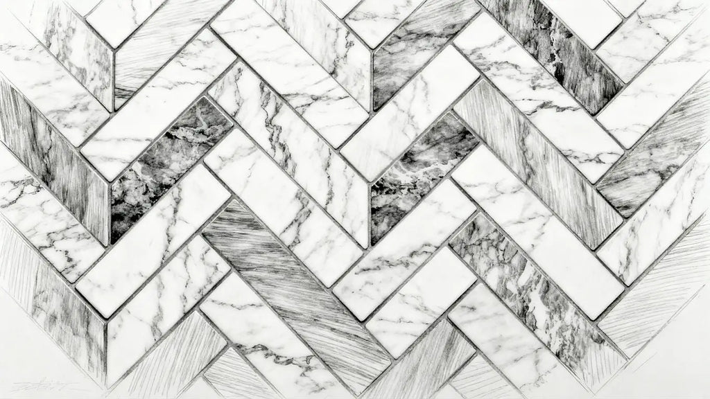 Herringbone Marble Mosaic Ideas for Elegant Spaces: Timeless Design Tips