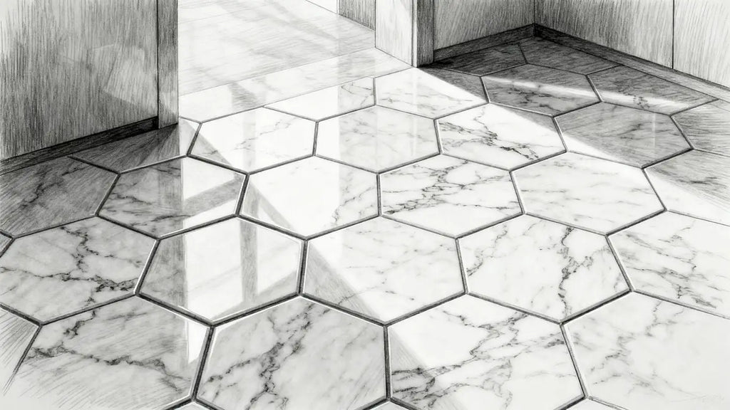 Hexagon Marble Tile Designs: Boost Your Home Value Today