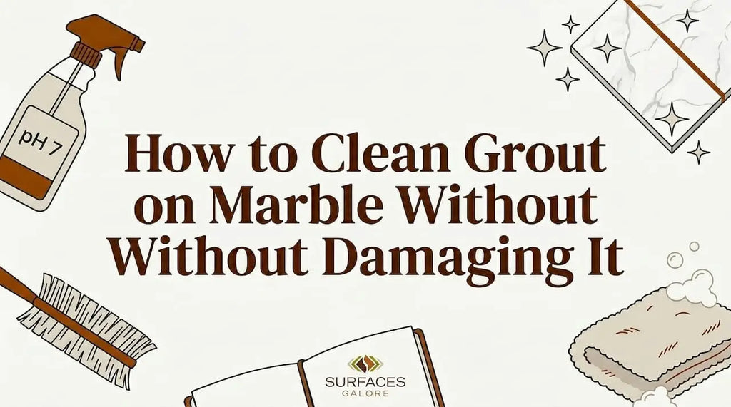 How to Clean Grout on Marble Without Damaging It