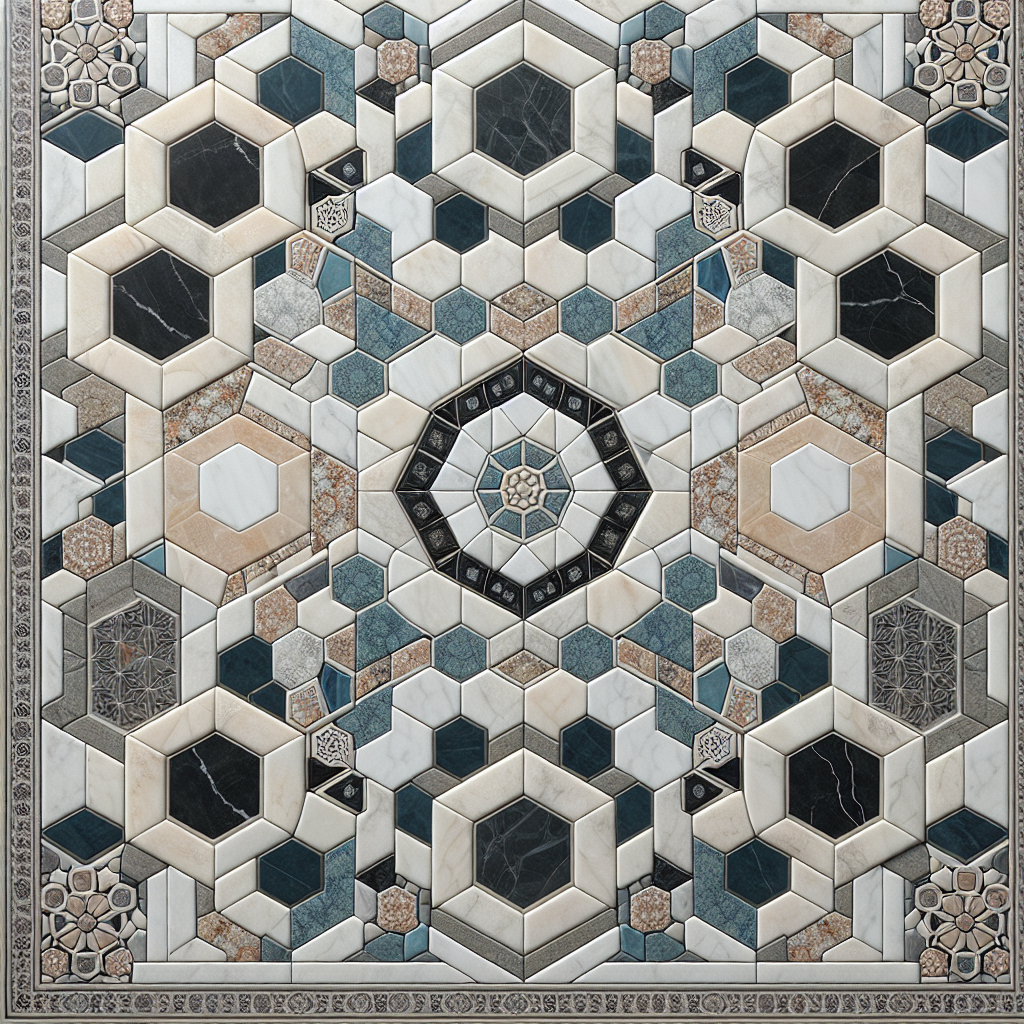 How to Install Oriental White / Asian Statuary Octagon Mosaic w/Blue-Gray Marble