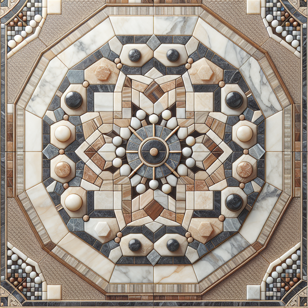 10 Best Crema Marfil Marble Octagon Mosaic w/ Emp. Dark Dots Picks
