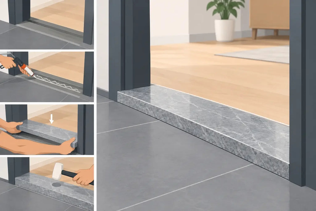 How to Install Stone Thresholds Without Gaps