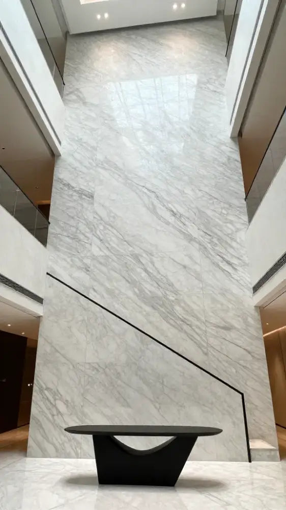 Italian statuary white is one of the most iconic materials in the world of high end architecture.