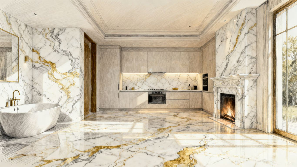 Calacatta 12x24 tile: A design and buying guide for luxurious marble spaces