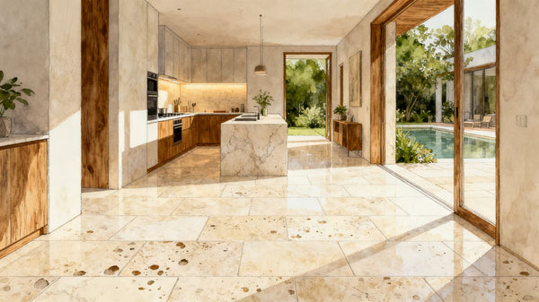 Travertine tile: a complete guide to styles, uses, and choosing the right stone