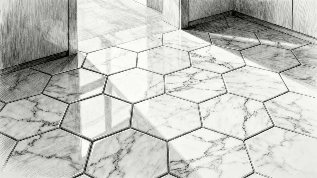 Hexagon Marble Tile Designs: Boost Your Home Value Today
