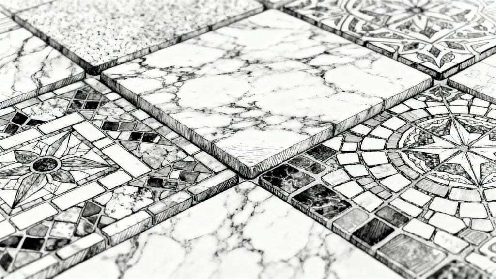 marble , mosaic , tile