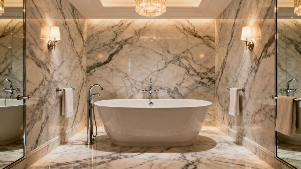 Kylie Jenner’s Marble Bathroom Signals a Bold New Era for Luxury Design