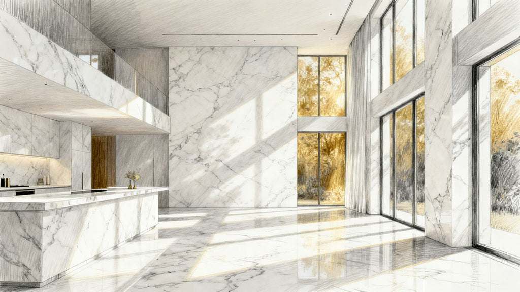 The ultimate guide to Thassos white marble: luxury, durability, and design
