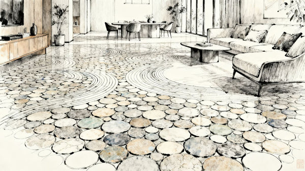 Choosing luxury penny round tiles instead of conventional ceramic penny tile