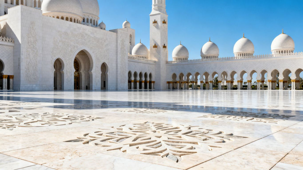 The Greek marble helping holy mosque courtyards stay cool in extreme heat