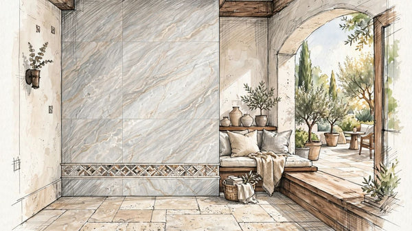 Travertine stone tile: a guide to styles, finishes, applications, and care