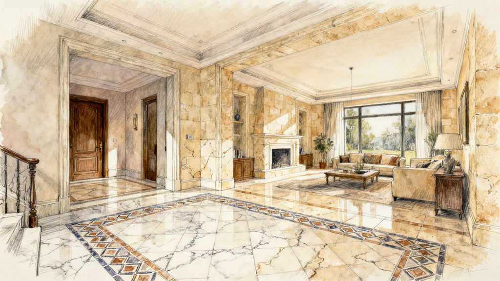 Tile flooring: How to choose the right marble and travertine for your space