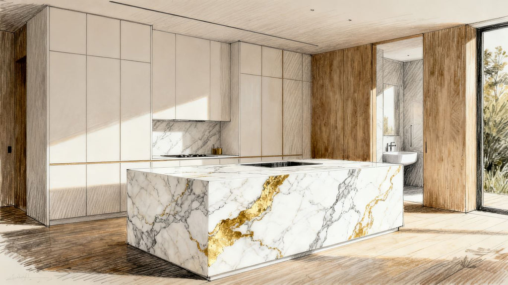 Calacatta gold texture: How to choose the right marble for your space