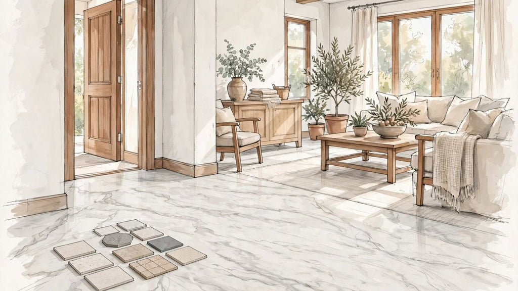 Marble floor tile: how to choose, install, and care for natural stone flooring