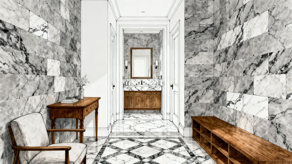 Bardiglio marble 18X18 Tumbled: A guide to choosing, installing, and caring for gray marble tile
