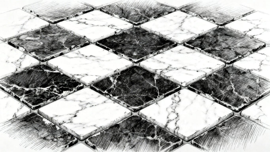 Finding the Best Place to Buy Tumbled Checkerboard Marble Tiles Online