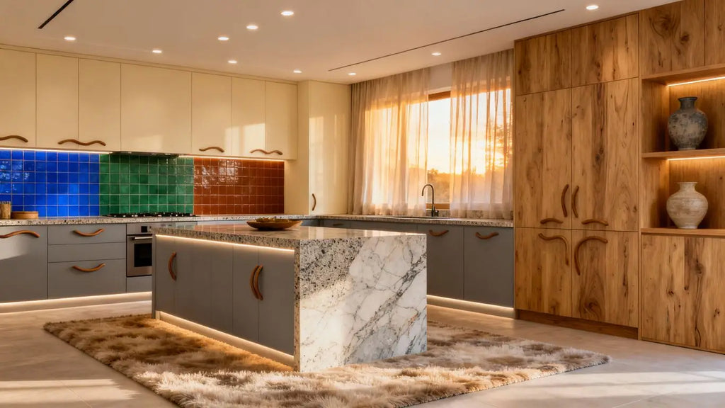 Kitchen Design Trends 2026: Warm Neutrals, Natural Materials, and Bold Accents