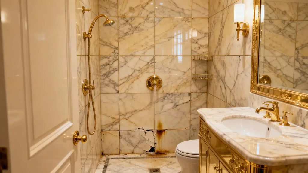 Kylie Jenner's Office Shower Sparks Debate: Luxury Marble Meets Water Pressure Woes