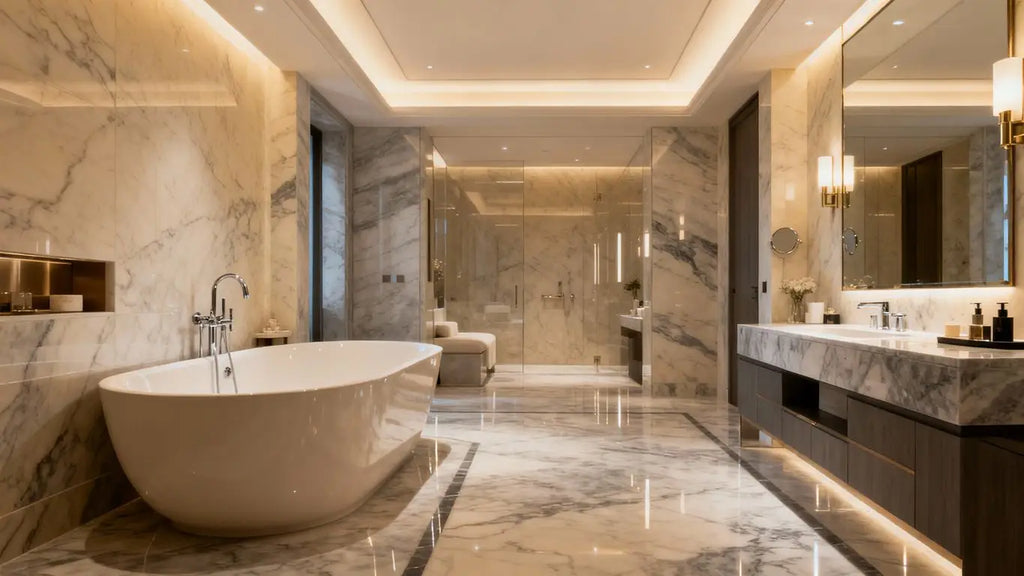 LeBron James' Marble Bathroom Redefines Luxury Spa Living