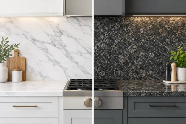 Marble Versus Granite Backsplashes Compared