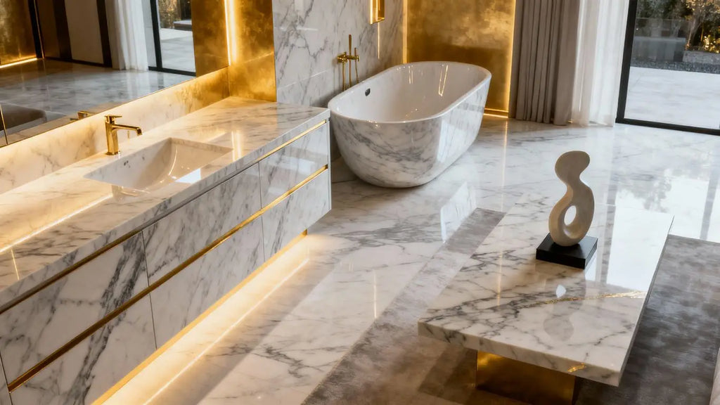 Marble's Timeless Appeal: From Luxurious Bathrooms to Sculptural Furniture
