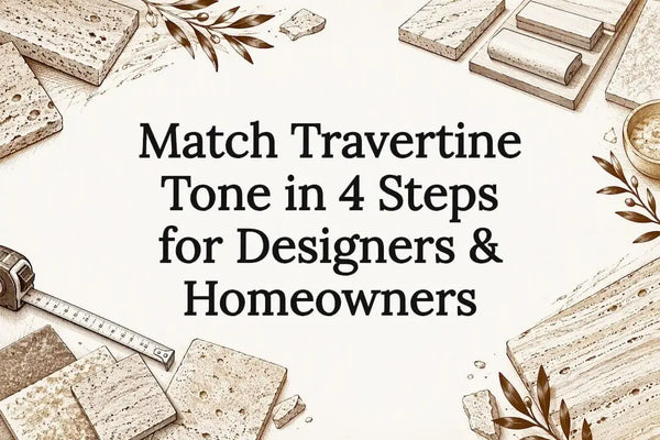 Match Travertine Tone in 4 Steps for Designers & Homeowners