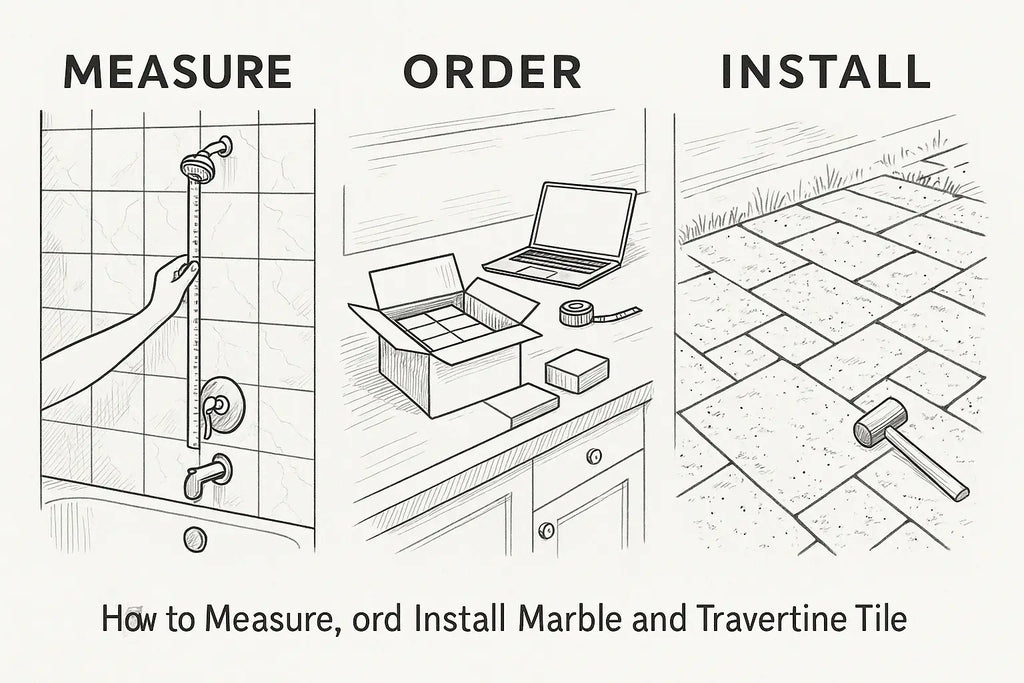 How to Measure, Order, and Install Marble and Travertine Tile Like a Pro: A Step-by-Step Homeowner’s Guide (2025 Edition)