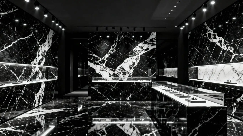Moncler's Marina Bay Store Earns Innovation Award for Striking Nero Marquina Marble Design