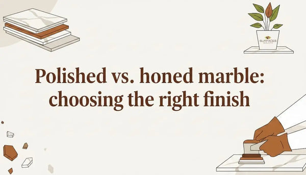Polished vs. honed marble: choosing the right finish