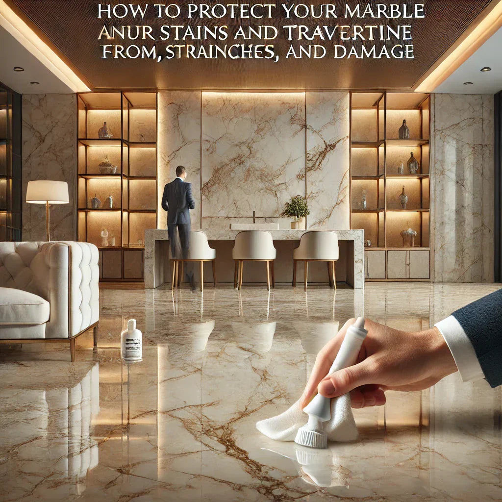How to Protect Your Marble and Travertine from Stains, Scratches, and Damage