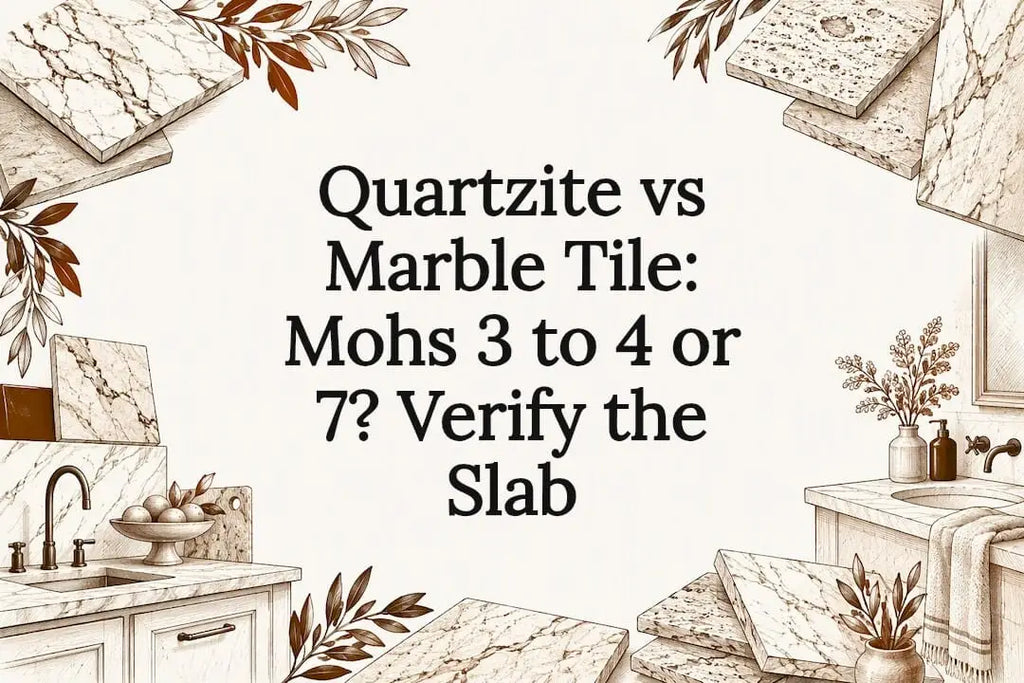 Quartzite vs Marble Tile: Mohs 3 to 4 or 7? Verify the Slab