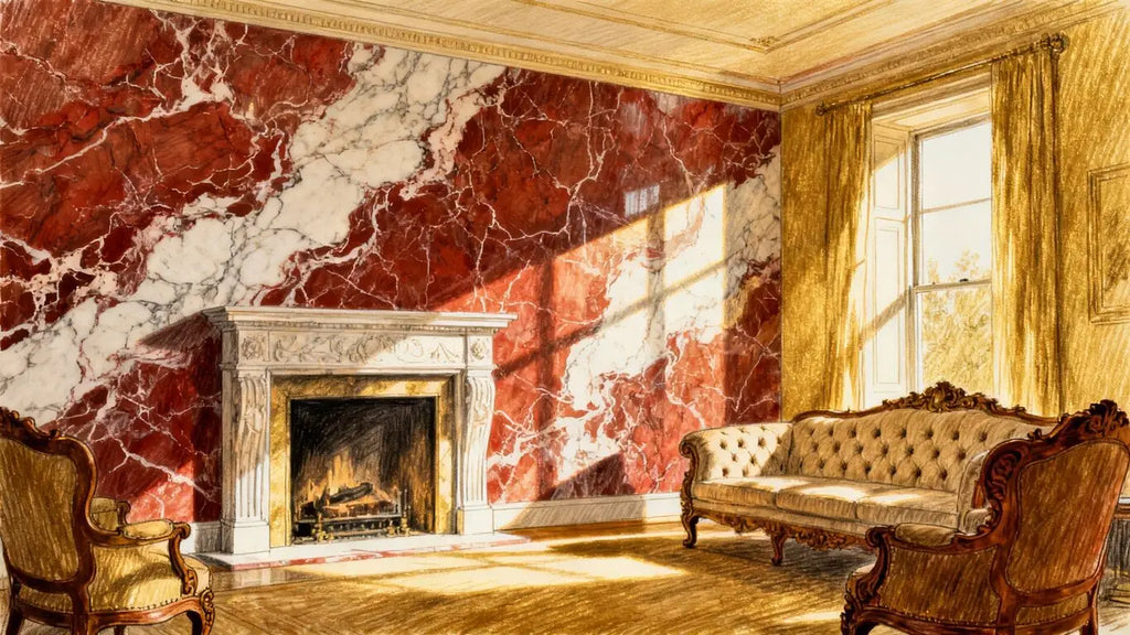Rojo Alicante Marble Accent Designs: Elevating Luxury Homes with Timeless Elegance