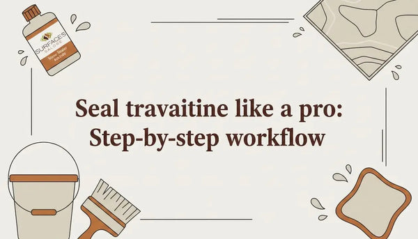 Seal travertine like a pro: Step-by-step workflow