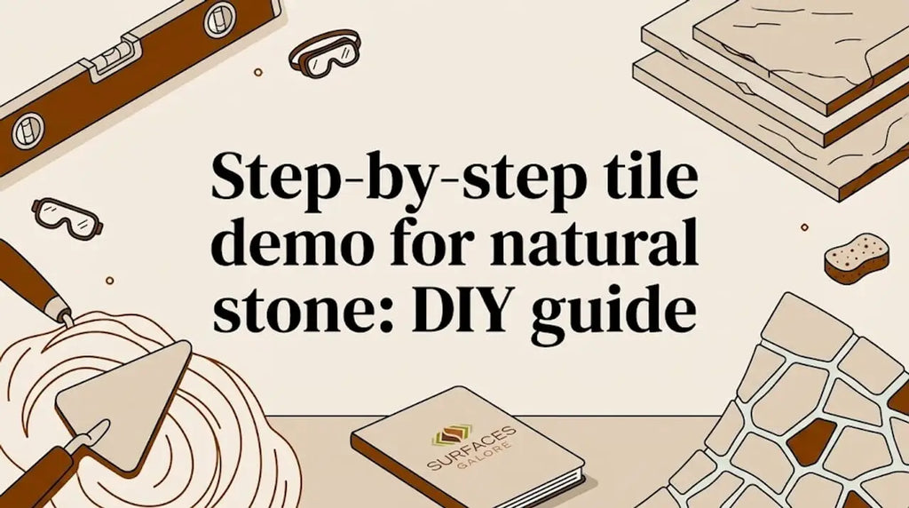 Step-by-step tile demo for natural stone: DIY guide
