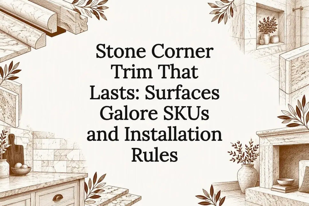 Stone Corner Trim That Lasts: Surfaces Galore SKUs and Installation Rules