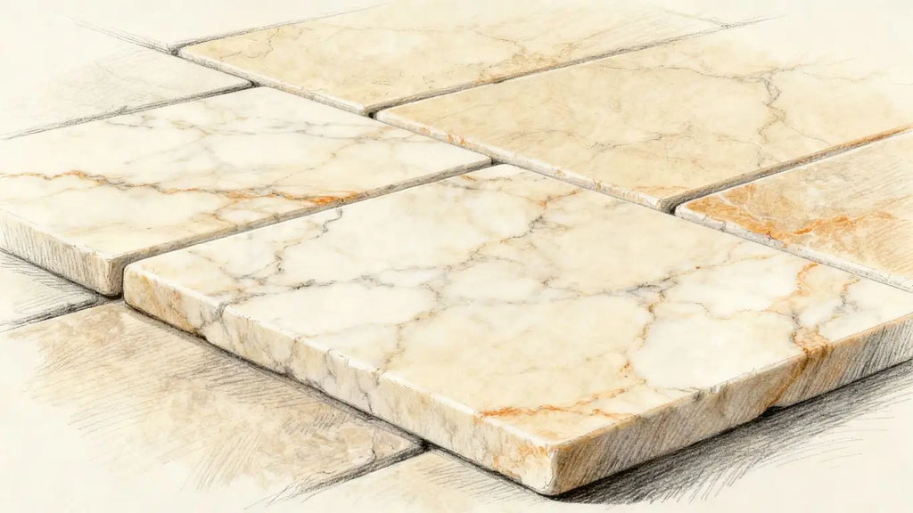 Surfaces Galore Beige Marble Collection